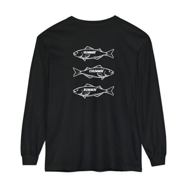 Three Fish Bum - Long Sleeve T-Shirt Comfort Colors Chum Bum
