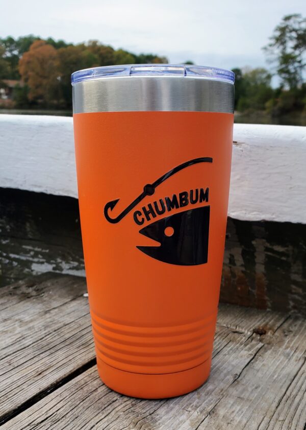 Fish & Hook (Buoy Orange) Insulated Tumbler, 20oz