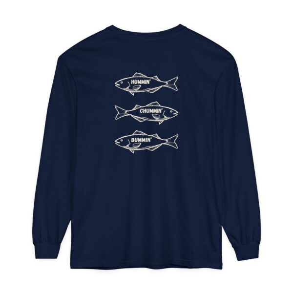 Three Fish Bum - Long Sleeve T-Shirt Comfort Colors Chum Bum