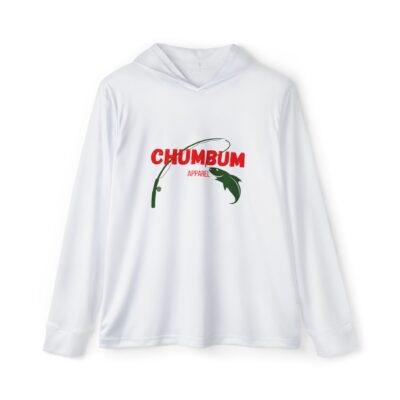 "Reel 'Em In" Men’s Fishing UPF 50+ Sports Hoodie (Wake White)