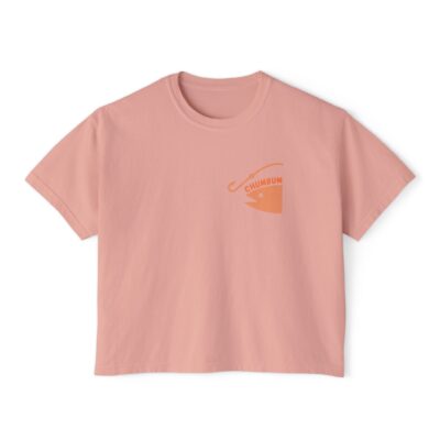 NEW! Women's "Fish on Top" Bucket Boxy Tee Peachy
