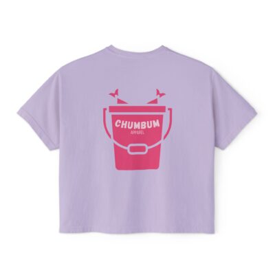 NEW! Women's "Fish on Top" Bucket Boxy Tee Orchid