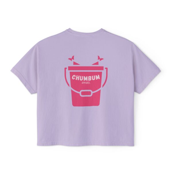 NEW! Women's "Fish on Top" Bucket Boxy Tee Orchid