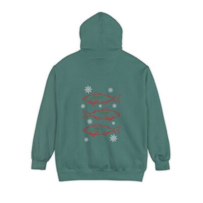 Merry Fishin' Xmas - Unisex Hoodie Comfort Colors